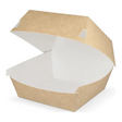 Takeaware hamburgerbak middel kraft wit (400 stuks)