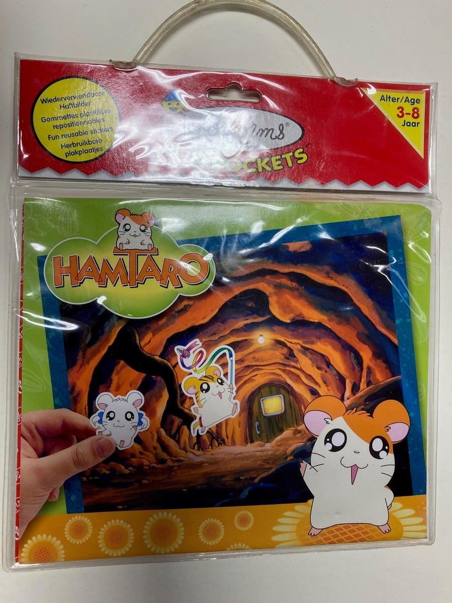 University games hamtaro raam stickers herbruikbaar
