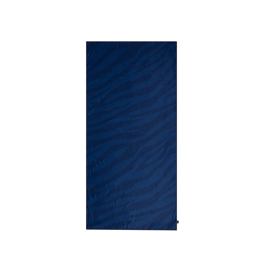 Lebendige Streifen | blaues Mikrofaserhandtuch 180 x 90 cm