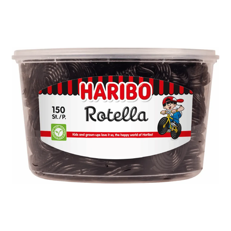 Haribo Lakritz-Rotella-Jojos (150 Stück)