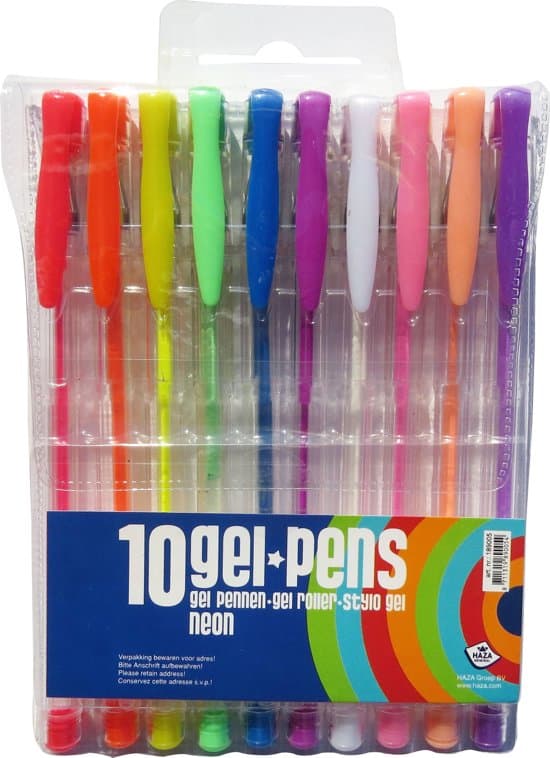 Van der Doelen Haza Gelstifte Neon 10 Stück