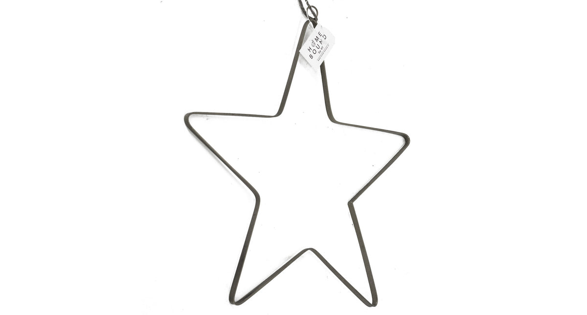 Ster hangend zwart 30x30cm