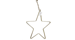 Ster hangend goud 30x30cm