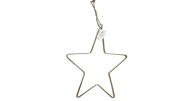 Ster hangend goud 30x30cm