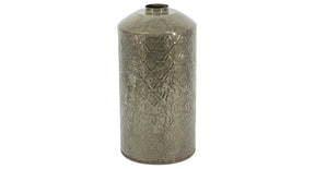 Metalen vaas olive 6x18x36cm