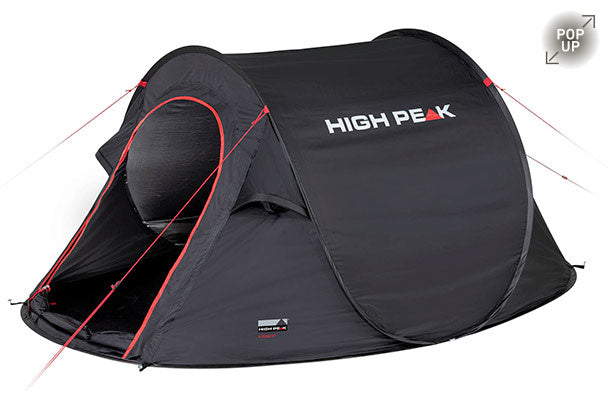 High Peak Vision 2.0 Popup-Zelt 2-Personen 235 x 140 cm Schwarz