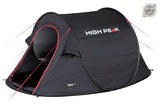High Peak Vision 2.0 Popup-Zelt 2-Personen 235 x 140 cm Schwarz