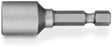 Hikoki accessoires dopsleutel 17mm, 1 4 aansluiting, lengte 50 mm - 752360