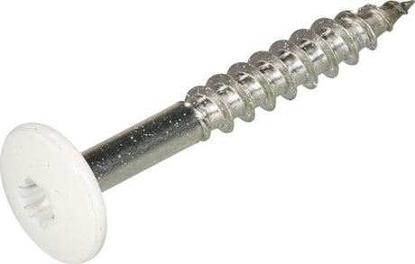 Hoenderdaal fasteners hoenderdaal hpl schroef rvs-a2 torx tx20 zuiver wit ral9010 4.8x25 | 100 stuks - 0346.30.37124