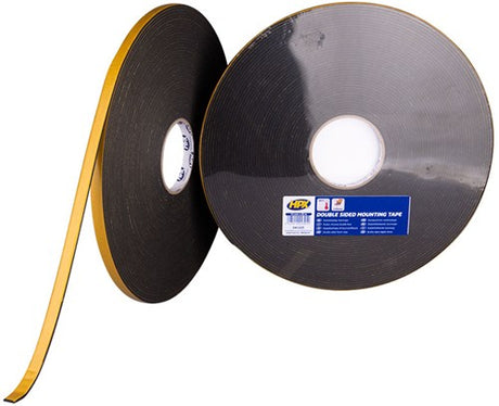 Hpx dubbelzijdige bevestigingstape | 3mm | antraciet | 12mm x 25m - da1225 - da1225