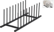 Ultra Fresh Tellerhalter aus Metall 34,5x12,5 cm schwarz