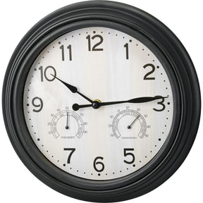 Home styling wandklok zwart 30 cm rond