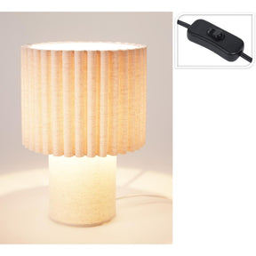 Home styling tafellamp met golvende kap