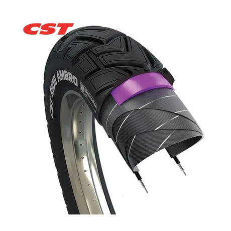 CST Tire Fatbike Ride Ambro 20 x 4,00 Schwarze Reflexion