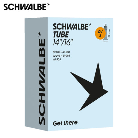 Schwalbe benelux b.v. Schwalbe Schlauch DV2 32 mm (14 16) 32 47-288 305 Modell 2026 – Niederländisches Dunlop-Ventil
