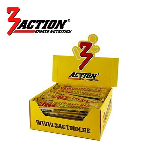 3action Hafer-Energieriegel Apfel-Zimt 45 Gramm – Displaybox 20 Stück – 1202030015