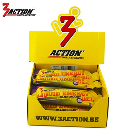 3action Liquid Energy Gel Blackcurrant 55 ml – Displaybox 15 Stück – 1202020011