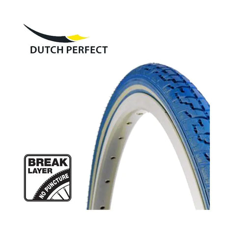 Niederländisch perfekter Reifen 28 x 1 ½ 40-635 mm Anti-Leak-Blau mit Reflexion