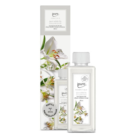 Ipuro Duftdiffusor-Nachfüllung, weiße Lilie, 200 ml