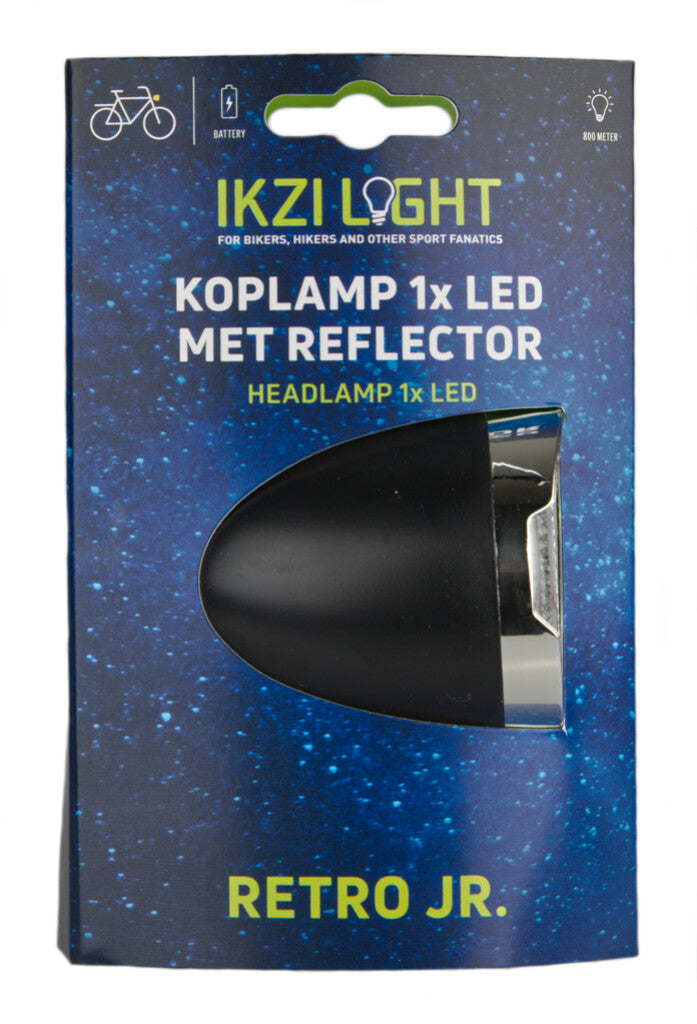 Ikzi Scheinwerfer Retro Jr 1x LED - Schwarz