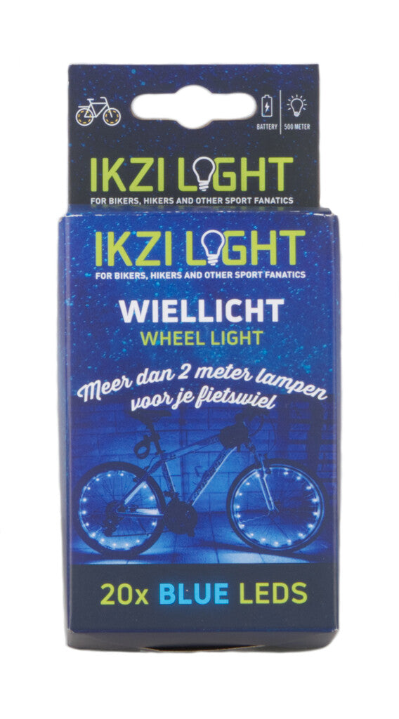 Radbeleuchtung Ikzi für 2 Räder - blaue LEDs