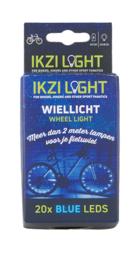 Radbeleuchtung Ikzi für 2 Räder - blaue LEDs