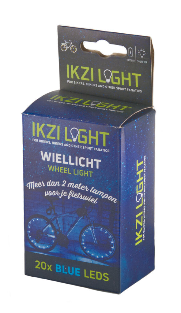 Radbeleuchtung Ikzi für 2 Räder - blaue LEDs