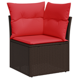 Vidaxl | tuin sofa | met kussen bruin 62 x 62 x 69 cm poly rattan