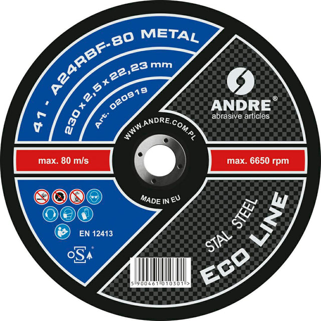 Andre metalen schild 230 x 2,5mm metaal eco line
