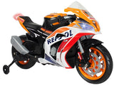 Injusa Repsol Electric Children's Motor Bike 12V Orange Weiß