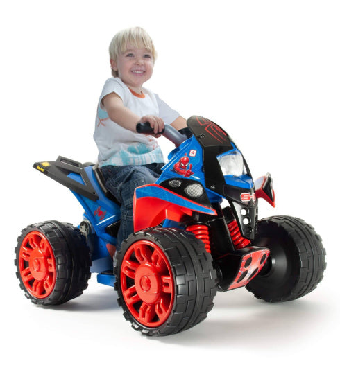 Injusa Spider-Man Der Batteriefahrzeug Quad 12 V Blaurot
