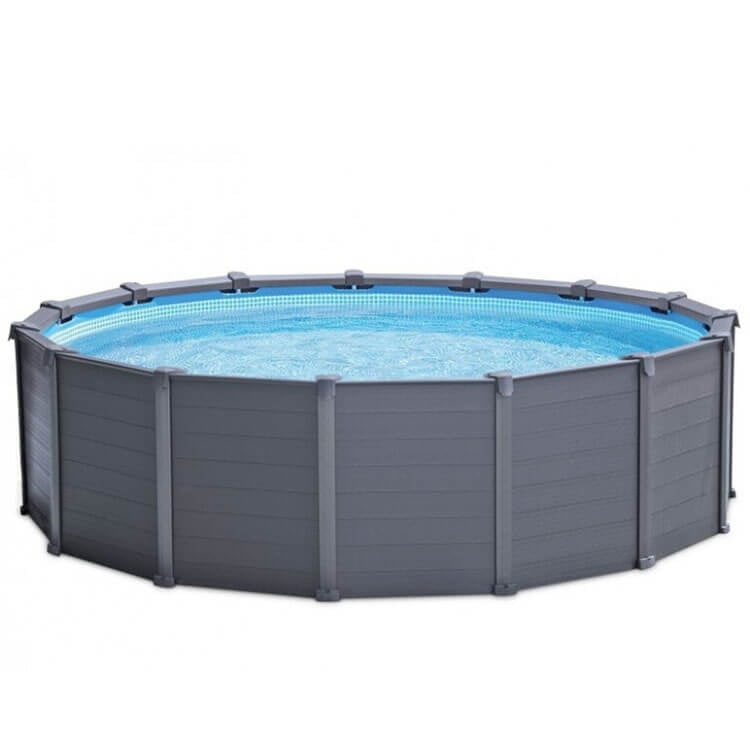 Intex Schwimmbad Graphit Panel 478 x 124 cm