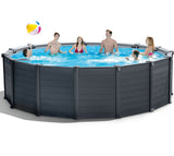 Intex Schwimmbad Graphit Panel 478 x 124 cm