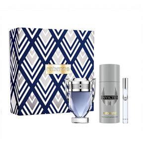 Paco rabanne invictus festive geschenkset eau de toilette spray 100ml + deo spray 150ml + mini 10ml
