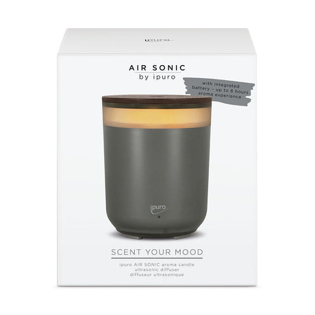Ipuro Air Sonic Aromakerze grau