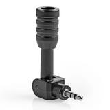 Nedis micmj100bk kabelgebundenes Mini-Plug-in-Mikrofon 3,5 mm schwarz
