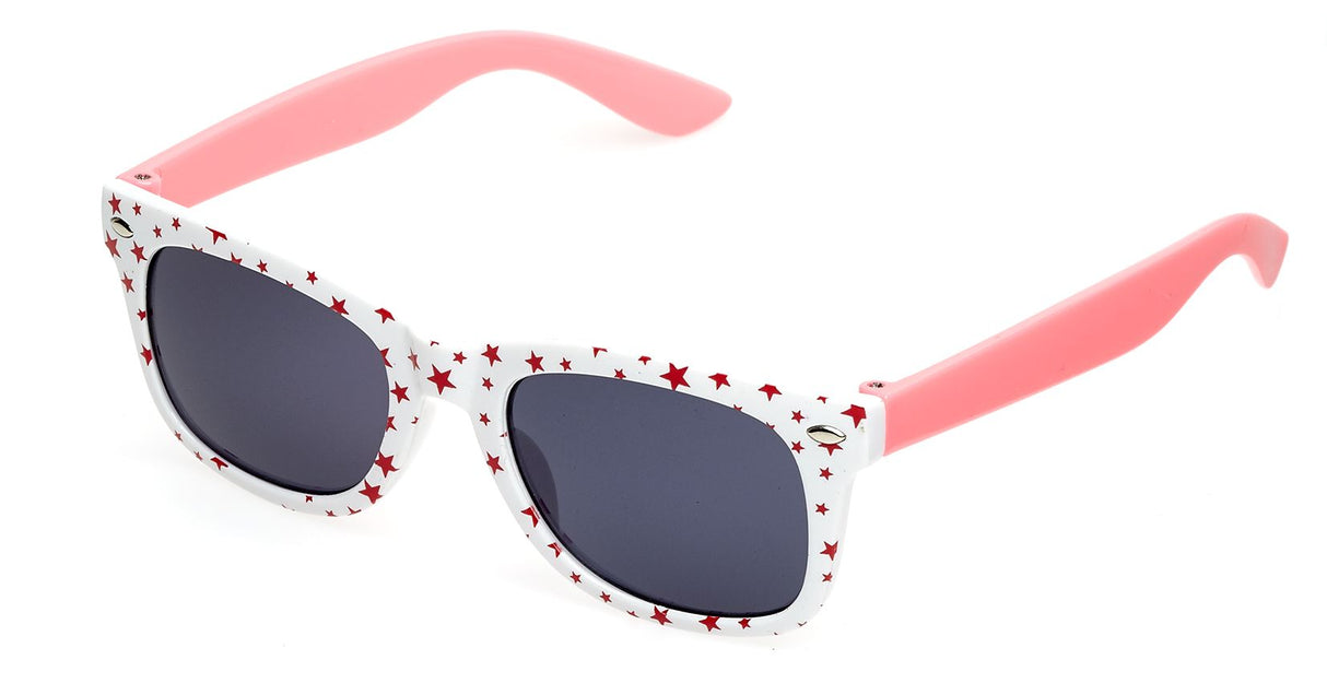 Spectrum Sonnenbrille Mädchen rosa weiß mit rotem Stern