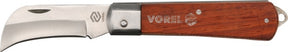 Vorel vouwmes, met de hand vast