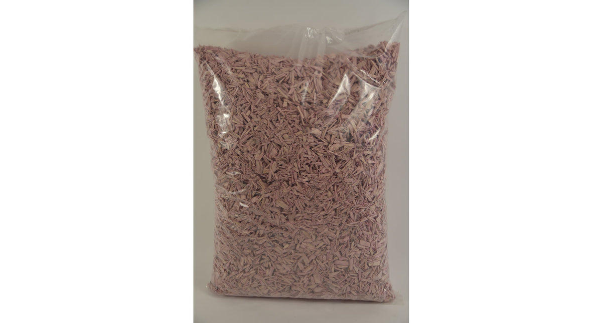 Zak á 23 liter houtsnipper 10 20mm licht roze