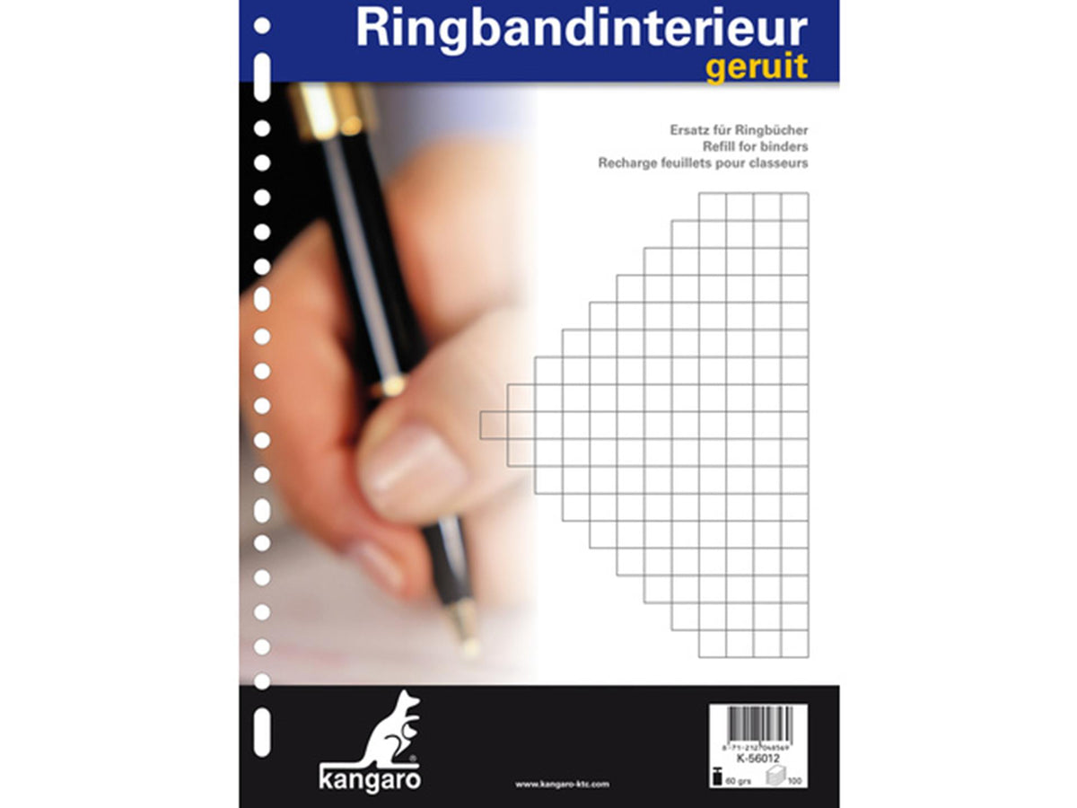 Kangaro-Ringbuch innen – A4 – Diamant 10 mm – 60 Gramm – 23 Löcher