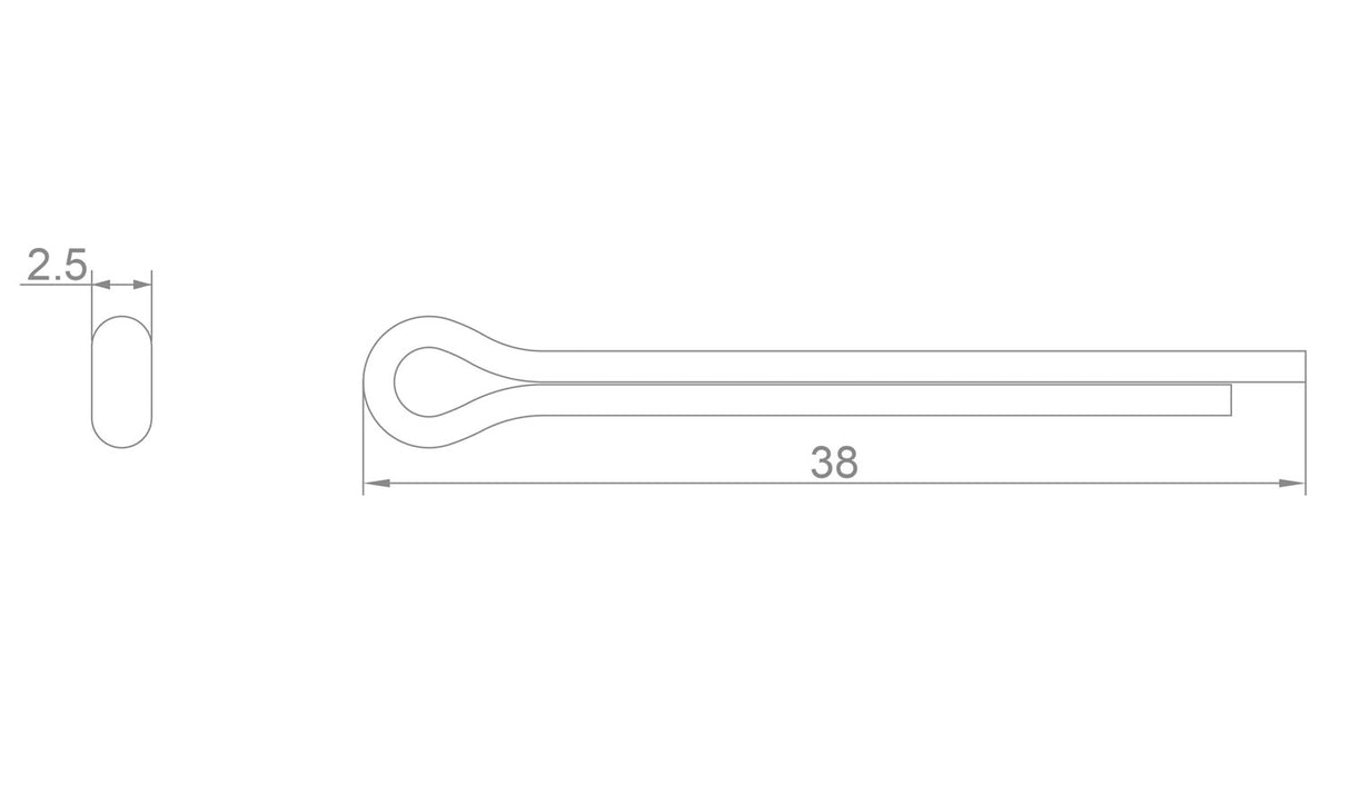 Katana-Splinte für Shimano Sram Avid-Scheibenbeläge (2 Stück)