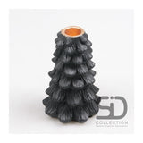 Season inspired decoration kaarsenstandaard 10x10x15 zwart