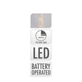 Kegel led wit 30 leds 58cm
