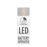 Kegel led wit 40 leds 78cm