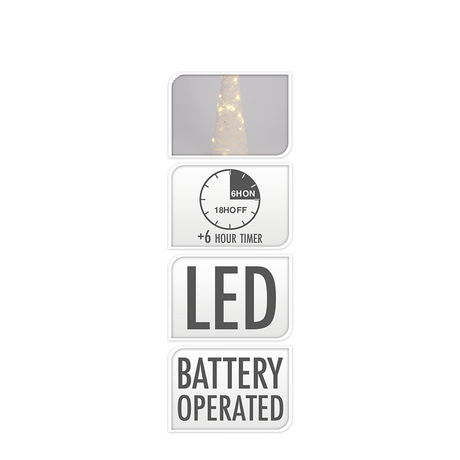 Kegel led wit 40 leds 78cm