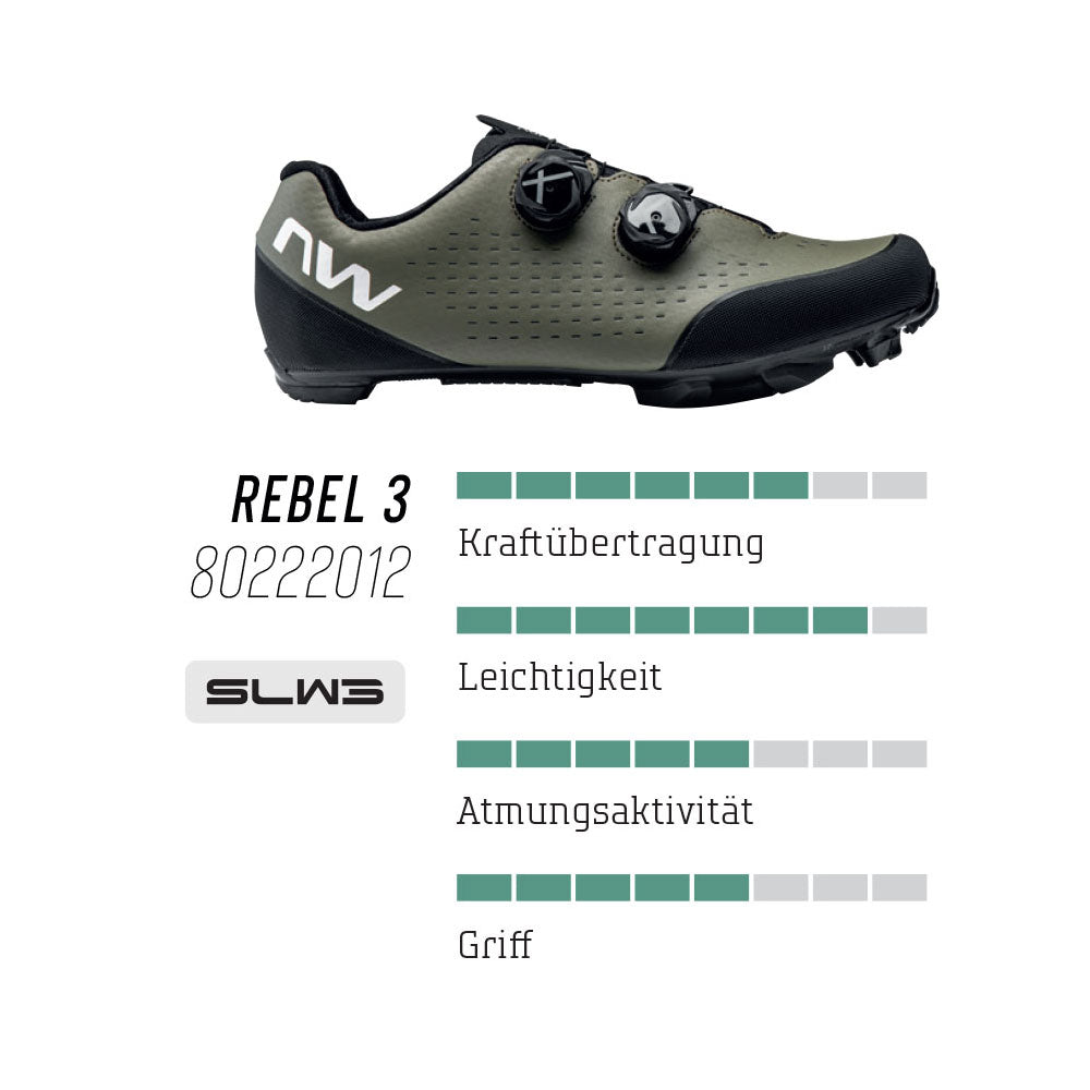 Northwave rebel 3 - mtb shoes | 39,5