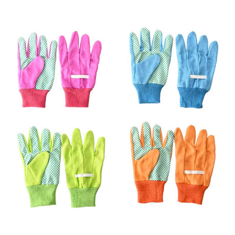 Esschert design kinder tuinhandschoenen katoen pvc