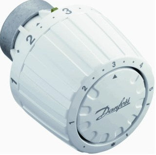 Kirchhoff Danfoss Thermostatkopf, weiß, 26 mm, mit eingebautem Sensor – 013g2950