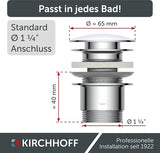 Kirchhoff Universelle Waschtafel, Pop-up 1 1 4 (5 4 ) | Chrom - 98807330