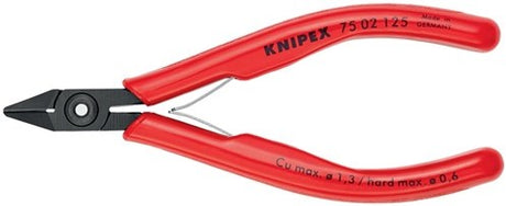 Knipex Elektronik-Seitenschneider | Länge 125 mm Modell 0 | Facette ja | 1 Stück - 75 02 125